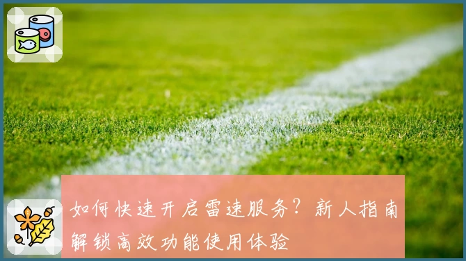 如何快速开启雷速服务？新人指南解锁高效功能使用体验